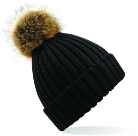 Pom Pom beanie noir