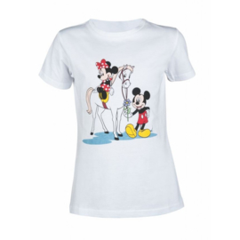 T-shirt DISNEY Minnie Mouse and Micky Mouse gris clair/mélange
