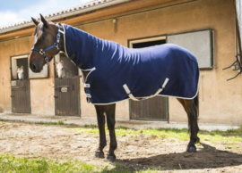 Chemise combo polaire EQUITHÈME Marine/Gris