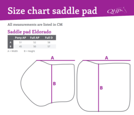 Tapis de selle QHP Eldorado Marine