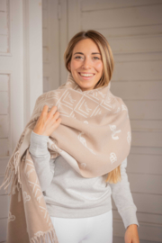 Echarpe Pénélope Lana Beige/écru
