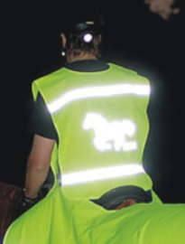 Gilet de sécurité HKM fluo réfléchissante enfants