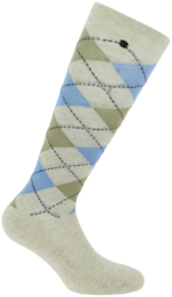 EQUITHÈME Argyle rijkousen Beige/Hemelsblauw