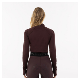 BR Half zip-up pulli Franka Fudge