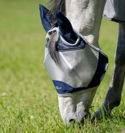 HORSEWARE Shield Flymask Navy/Silver