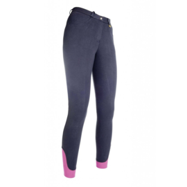 Pantalon HKM Kate fond silicone Bleu Foncé