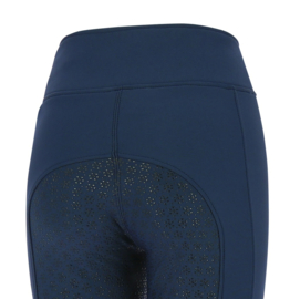 Pantalon softshell EQUITHÈME Dolomyt fond silicone Bleu marine
