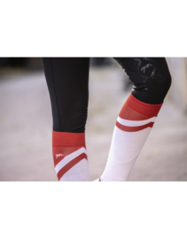 Chaussettes PENELOPE Fun Terracotta & White