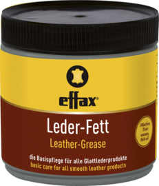 EFFAX Zwart ledervet