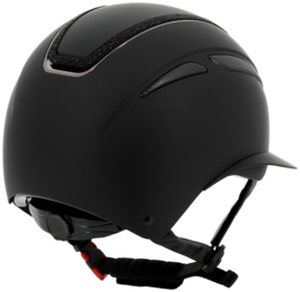 EQUITHÈME Agris helm mat Zwart glitter lamé