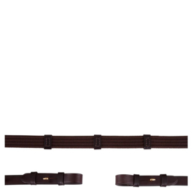 BR | Rênes en toile 19mm Brun/Or