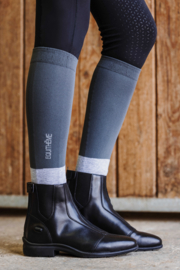 EQUITHÈME | Chaussettes Compet Anthracite/Gris Clair
