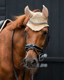 QHP Hoofdstel Orlando Zwart/Beige