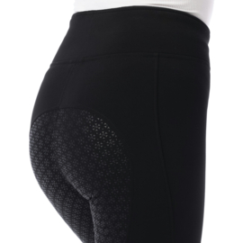 EQUITHÈME Rijlegging Dolomyt softshell, siliconen zitvlak Zwart