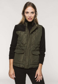 Gilet KARIBAN matelassé femme Mossy Green