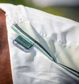 Rambo | Chemise d'été Hoody Chalk/Hunter Green & Silver