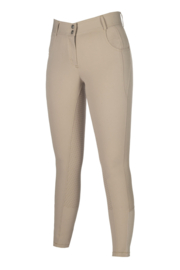 HKM Rijbroek Ari Mid Rise siliconen zitvlak Beige