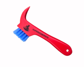 HAAS Hoof pick + brush Red