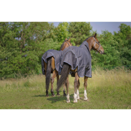 Couverture de paddock EQUITHÈME Tyrex 1200D Gris/Bleu