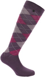 EQUITHÈME | Chaussettes Argyle Lilas/Mauve