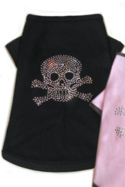 T-shirt DIVA DOG Skull & Cross Noir