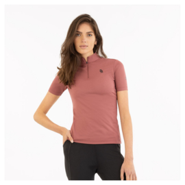 BR Half-zip shirt Ida Roan Rouge