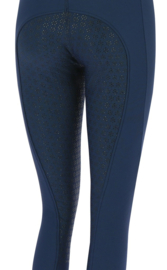 Legging softshell EQUITHÈME Dolomyt fond silicone Bleu marine