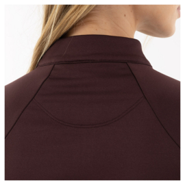 BR Half zip-up pulli Franka Fudge