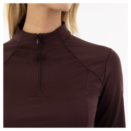 BR Half zip-up pulli Franka Fudge