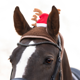 Bonnet de Noël cheval avec bois de rennes