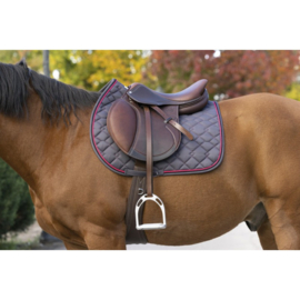 Tapis de selle EQUITHÈME Double Rope Gris/Rose