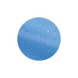 Etrille HIPPOTONIC métalique ronde fluo pailleté Bleu Ciel