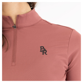 BR Half-zip shirt Ida Roan Rouge