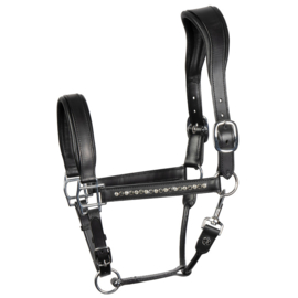 HARRY'S HORSE Leder halster Anatomic Crystal Zwart