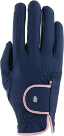 ROECKL Lona handschoenen Navy/Vintage Pink