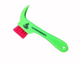 HAAS Hoof pick + brush Green