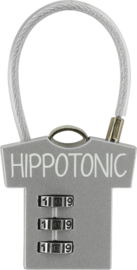 HIPPOTONIC T-shirtvormig hangslot voor poetskist Grijs