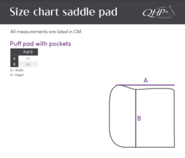 QHP Puff pad met tasje Zwart