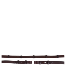 BR | Rênes en toile 19mm Brun/Argent