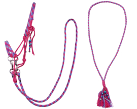 Licol corde combi Liberty Fuchsia