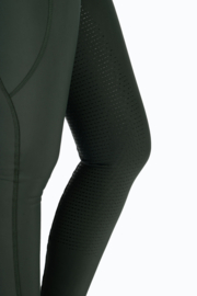 Legging d'équitation HKM Jil High Waist Vert Olive