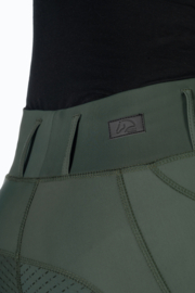 Legging d'équitation HKM Jil High Waist Vert Olive