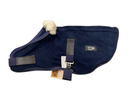 DIEGO&LUNA Teddy fleece deken Marineblauw