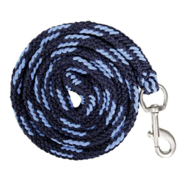 HKM Halster met touw Sterretjes Donkerblauw/Babyblauw