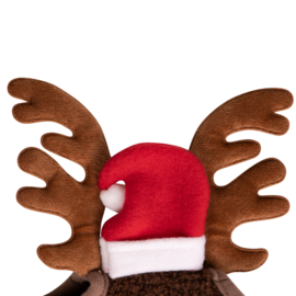 Bonnet de Noël cheval avec bois de rennes