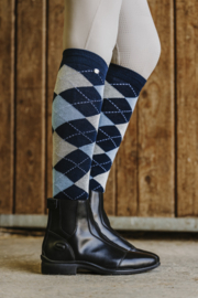 EQUITHÈME Argyle rijkousen Marine/Hemelsblauw