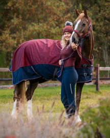 QHP 50g Deken 600D Turnout Collection Cherry
