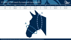 HARRY'S HORSE Vliegenmasker SkinFit met oren