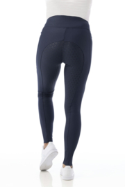 Legging EQUITHÈME softshell Dolomyt fond silicone Marine