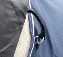 HKM | Couverture d'extérieure Starter 0g/fleece encolure détachable bleu foncé